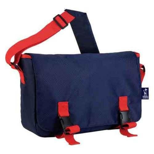 Mens Wildkin Jumpstart Messenger Bag Rip Stop Blue