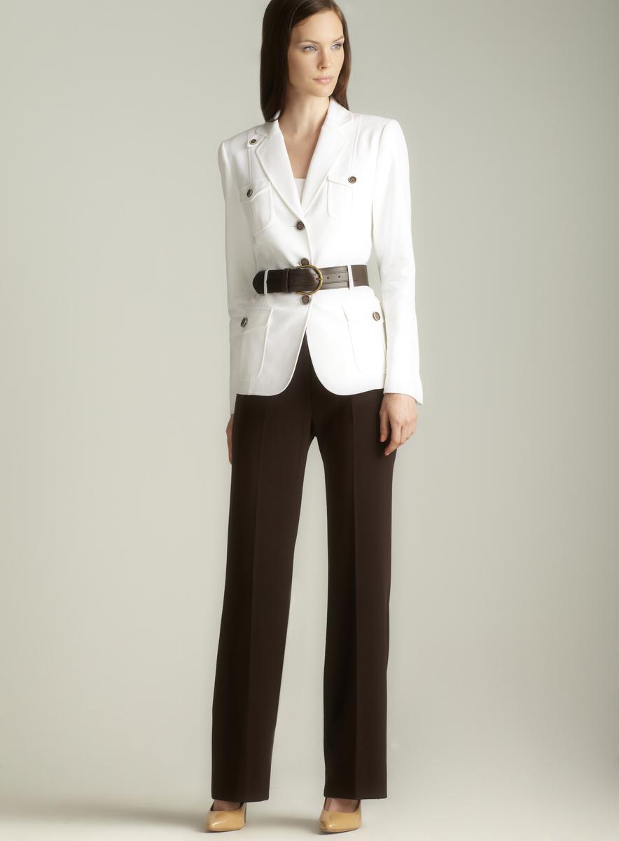 Tahari Safari Inspired Belted Pant Suit