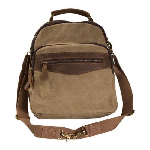 Womens Laurex Convertible Design Backpack Khaki