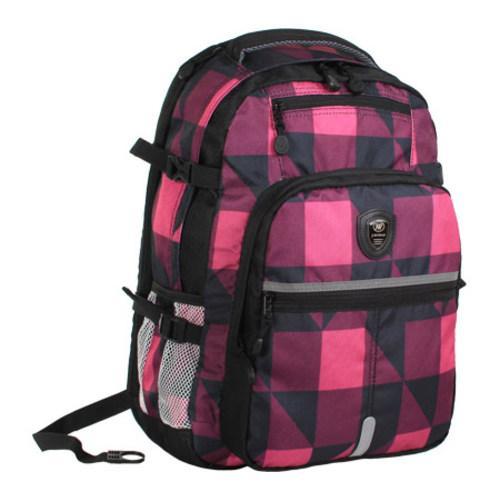 J World Cloud Laptop Backpack Block Pink J World Laptop Backpacks