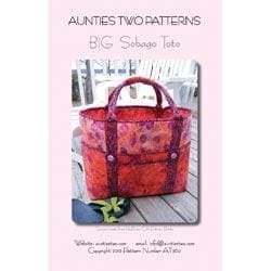 Aunties Two Patterns   Big Sebago Tote Patterns