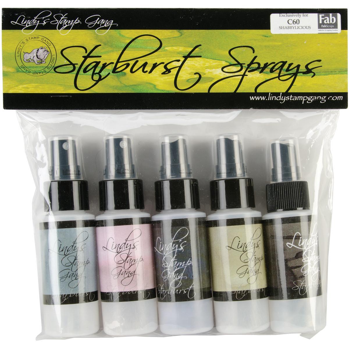 Lindys Stamp Gang Starburst Spray 5 Bottles/pkg   Shabbylicious