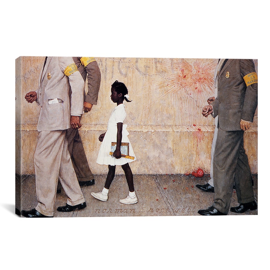 iCanvas Norman Rockwell 'The Problem We All Live With (Ruby Bridges)' Canvas Wall Art