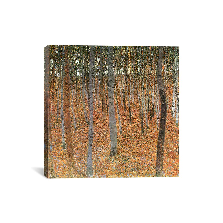 Shop Icanvas Gustav Klimt Forest Of Beech Trees Canvas Wall Art Overstock 8201173