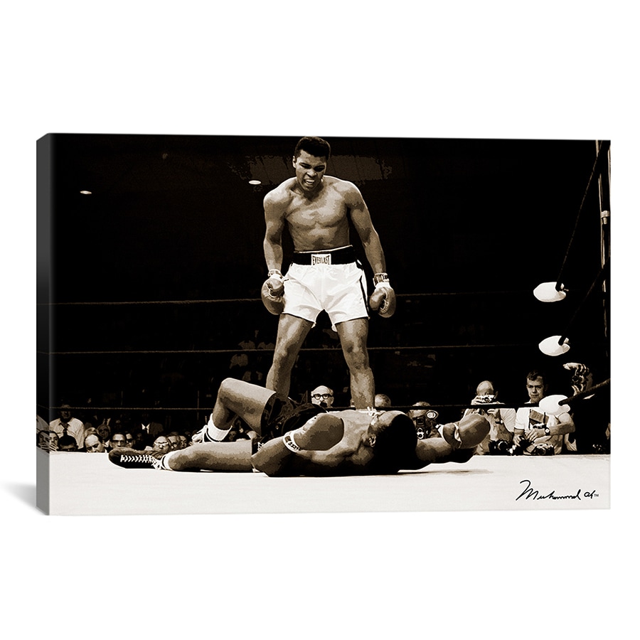 Muhammad Ali Vs. Sonny Liston, 1965 Canvas Wall Art