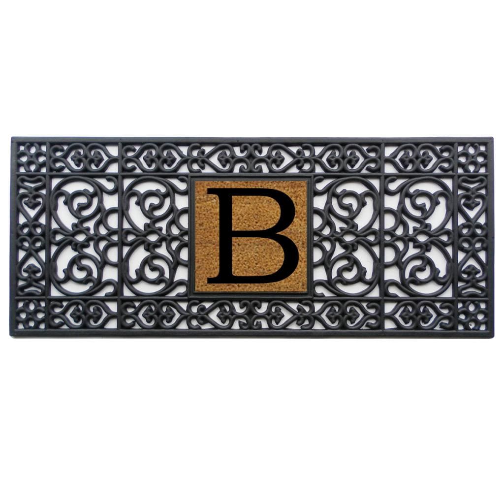 Rubber Monogrammed Doormat (17x41)