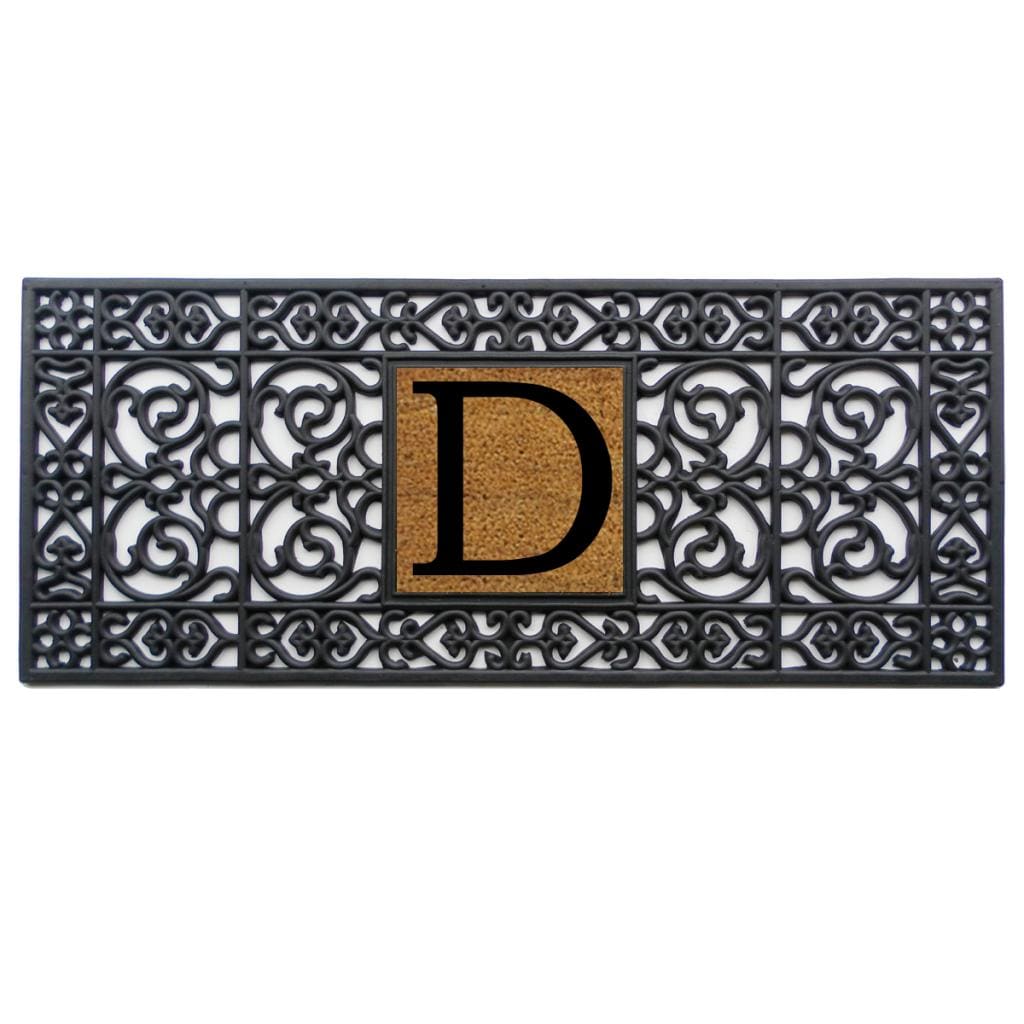 Rubber Monogrammed Doormat (17x41)