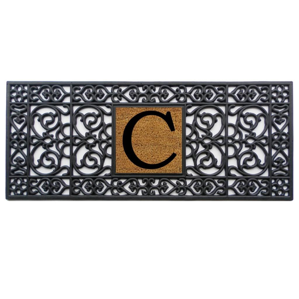 Rubber Monogrammed Doormat (17x41)