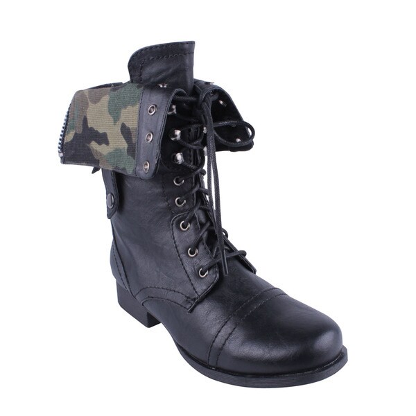 wild diva combat boots