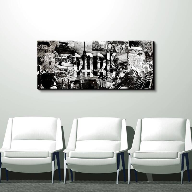 Paris' City Wrapped Canvas Wall Art
