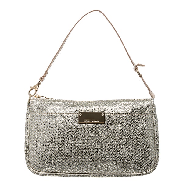 Jimmy Choo 'Rella' Metallic Champagne Mini Bag Jimmy Choo Designer Handbags