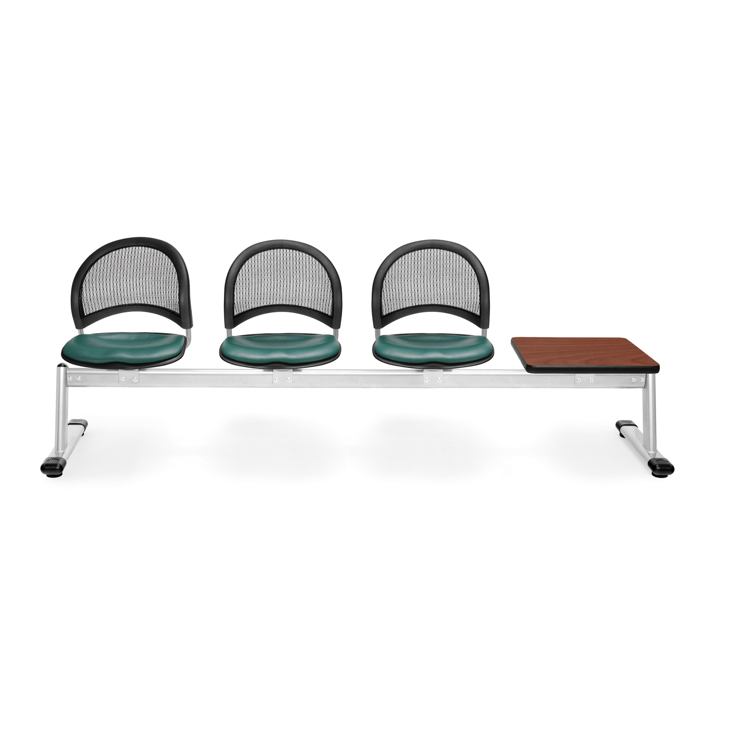 Moon Series Teal Vinyl 3 seat Seating