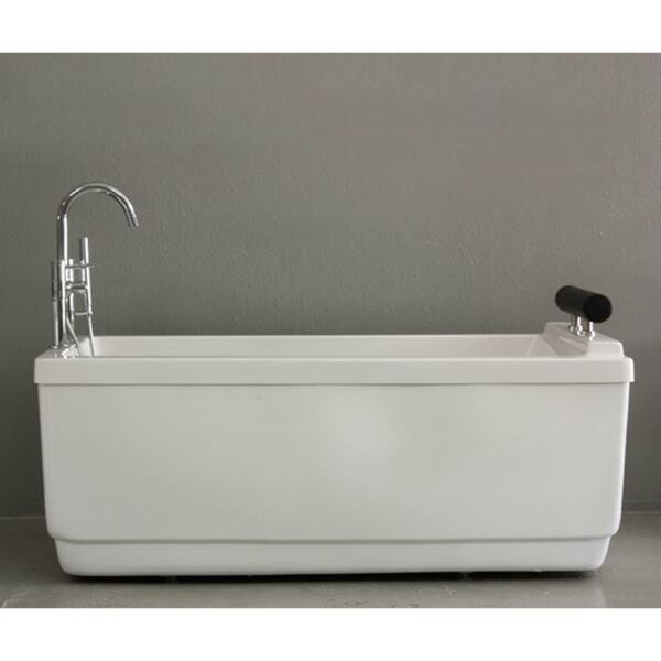 Shop Sansiro Modern Soaker 59 Inch Apartment Bath Tub Faucet