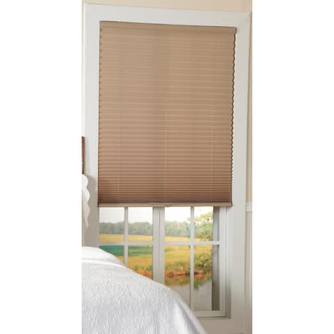 Light Filtering Taupe Cordless Pleated Shades
