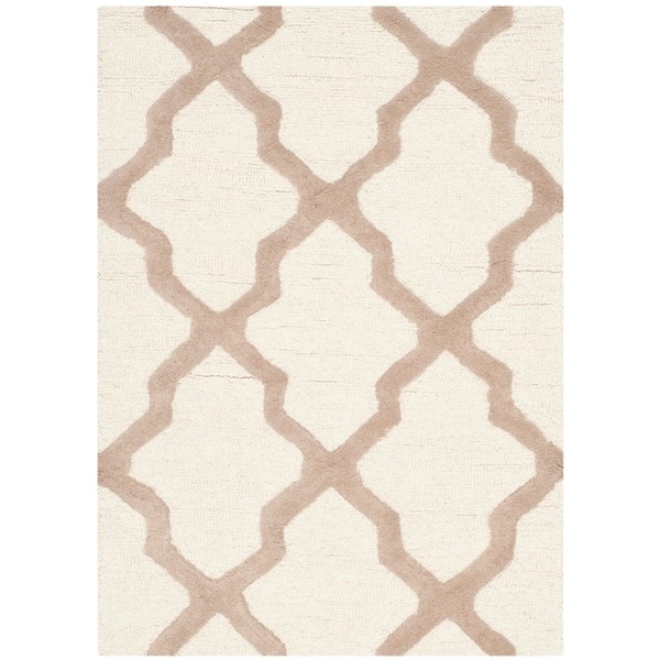 Safavieh Handmade Moroccan Cambridge Ivory Wool Rug (2' x 3') Safavieh Accent Rugs