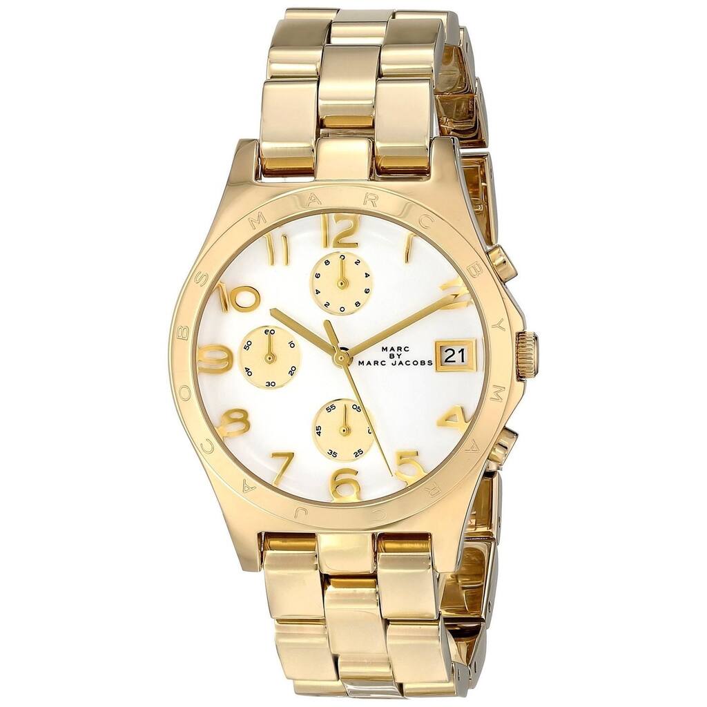 Marc Jacobs Women's MBM3039 'Henry' Goldtone Chronograph Watch