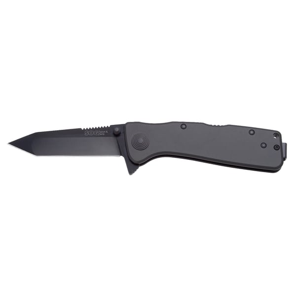 SOG Twitch XL Tanto Black TiNi Folding Knife SOG Lockback Knives