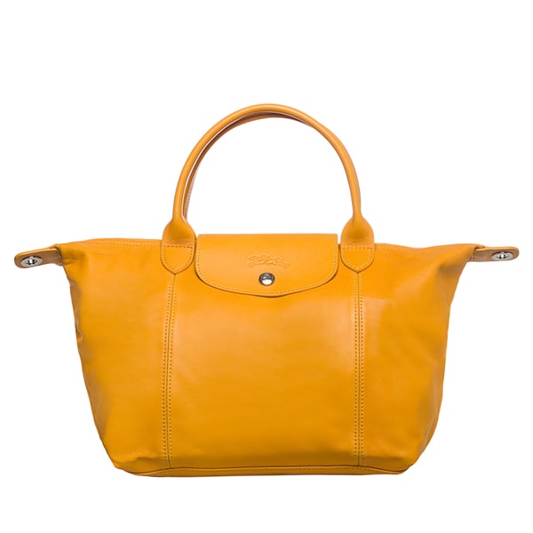 Longchamp Le Pliage Cuir Small Sunshine Leather Handbag