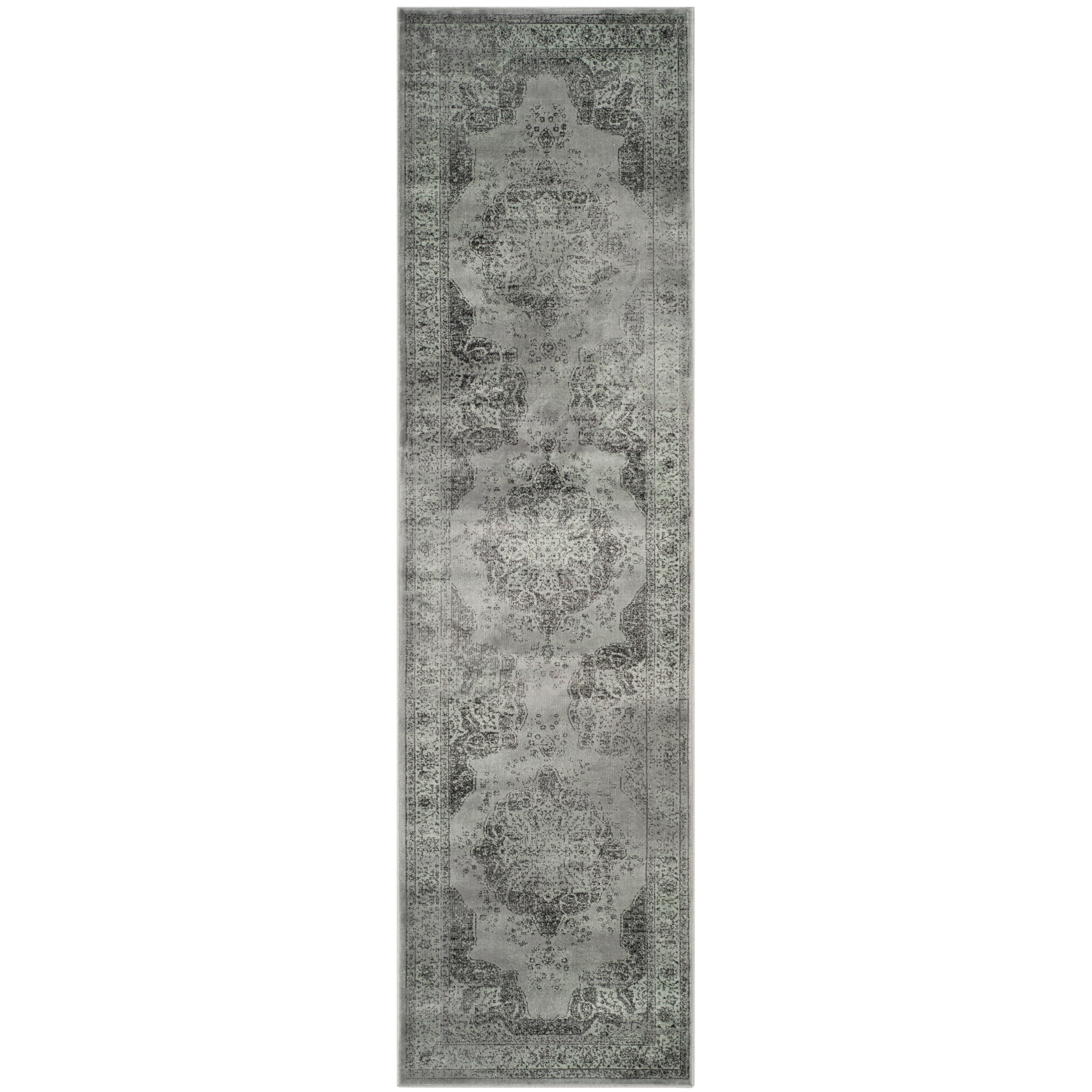 Safavieh Vintage Grey Viscose Rug (22 X 8)