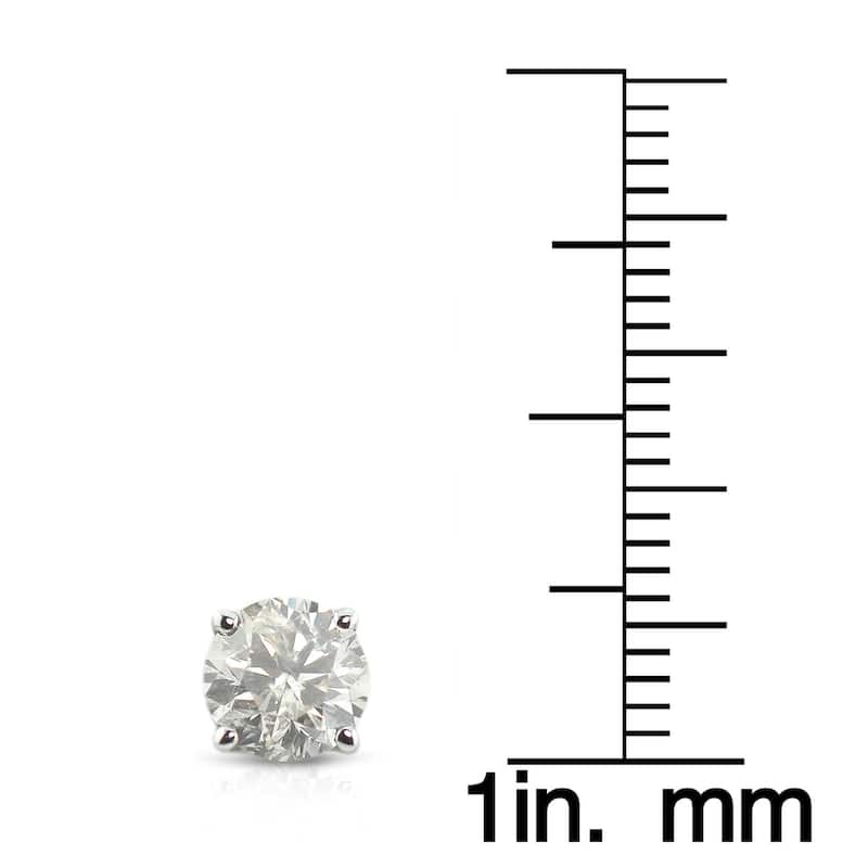 Auriya 1/2 to 1 1/2ctw Clarity Enhanced Diamond Stud Earrings Platinum