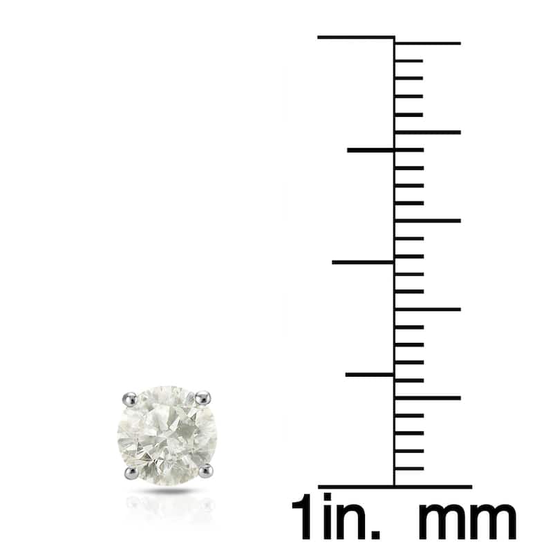 Auriya 1/2 to 1 1/2ctw Clarity Enhanced Diamond Stud Earrings Platinum