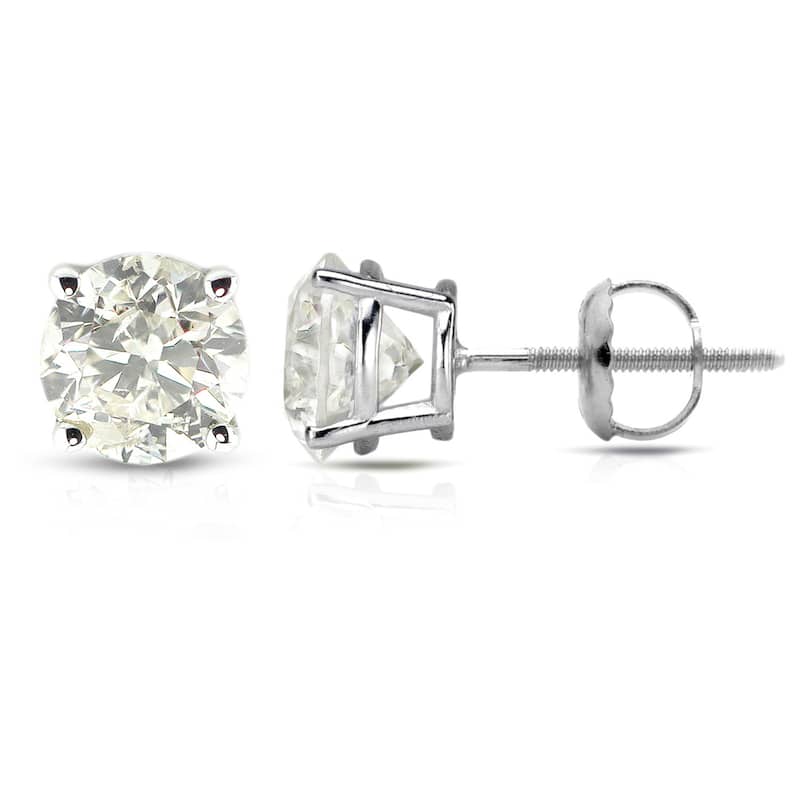 Auriya 1/2 to 1 1/2ctw Clarity Enhanced Diamond Stud Earrings Platinum