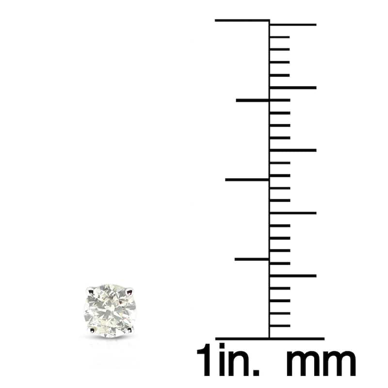 Auriya 1/2 to 1 1/2ctw Clarity Enhanced Diamond Stud Earrings Platinum