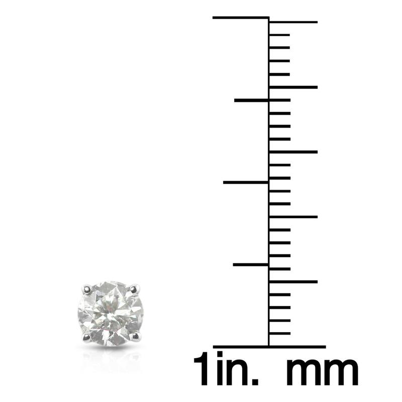 Auriya 1/2 to 1 1/2ctw Clarity Enhanced Diamond Stud Earrings Platinum
