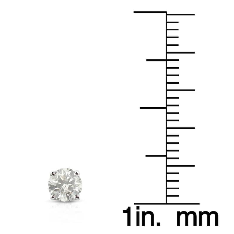 Auriya 1/2 to 1 1/2ctw Clarity Enhanced Diamond Stud Earrings Platinum