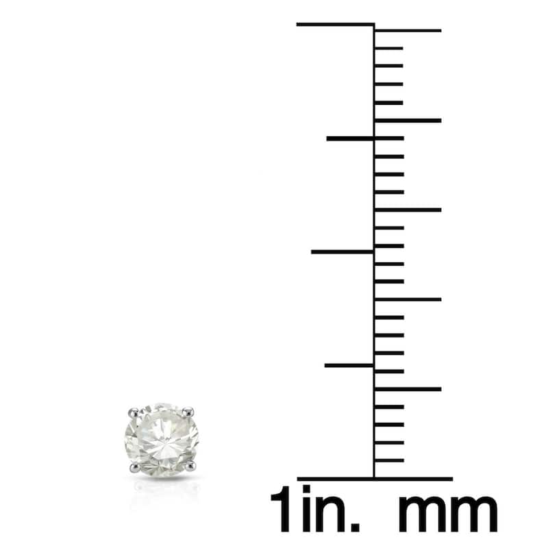 Auriya 1/4ct to 1ct TW Round Diamond Stud Earrings 14k White Gold