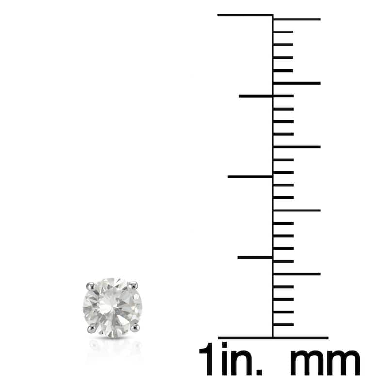 Auriya 1/4ct to 1ct TW Round Diamond Stud Earrings 14k White Gold