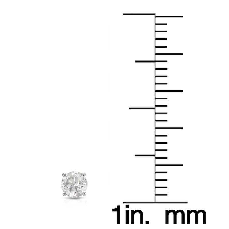 Auriya 1/4ct to 1ct TW Round Diamond Stud Earrings 14k White Gold