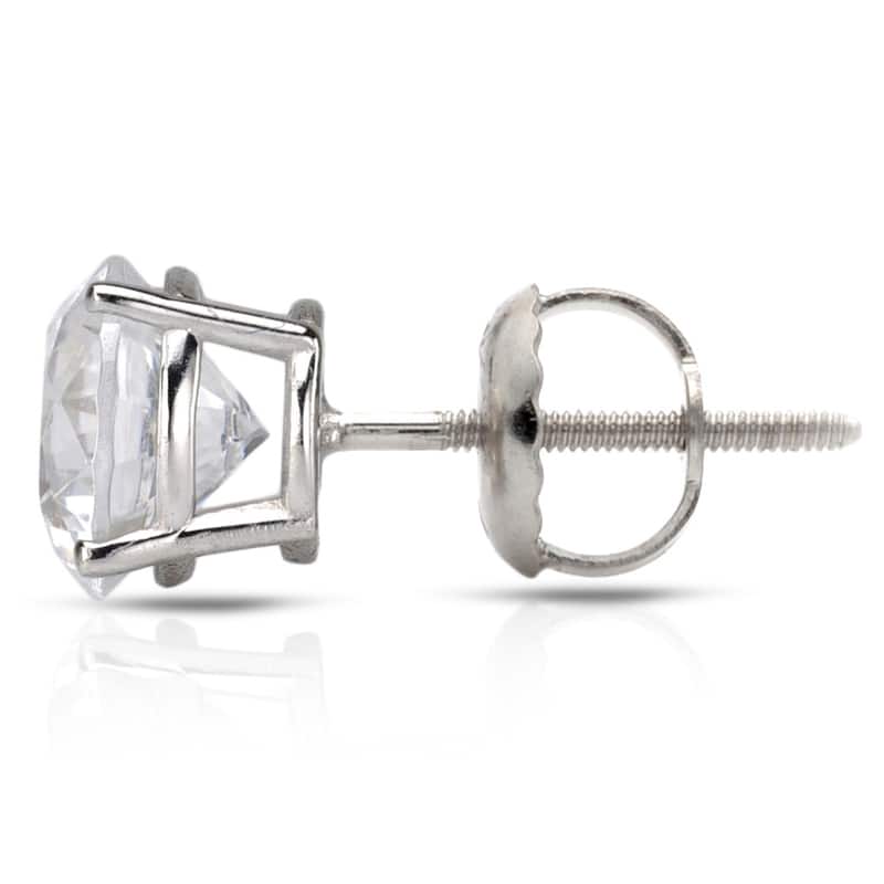 Auriya 1/4ct to 1ct TW Round Diamond Stud Earrings 14k White Gold