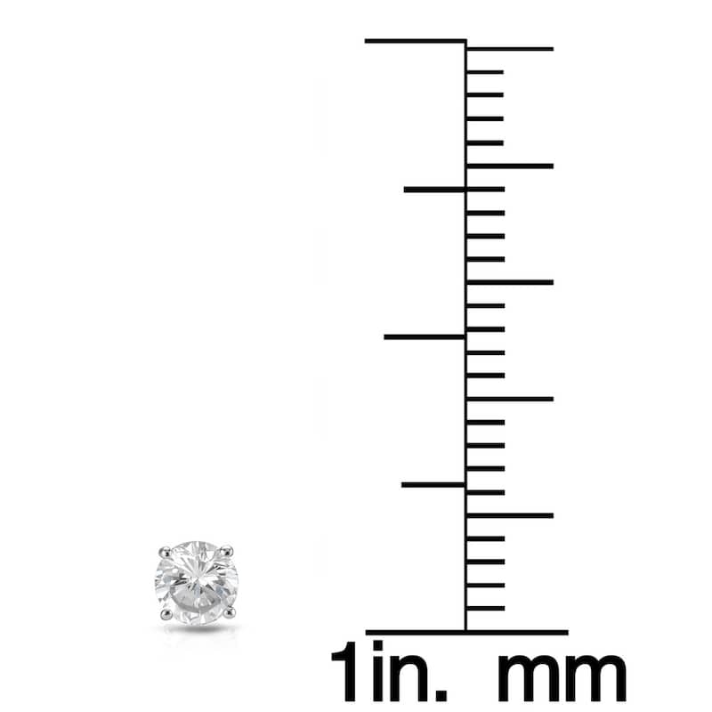 Auriya 1/4ct to 1ct TW Round Diamond Stud Earrings 14k White Gold