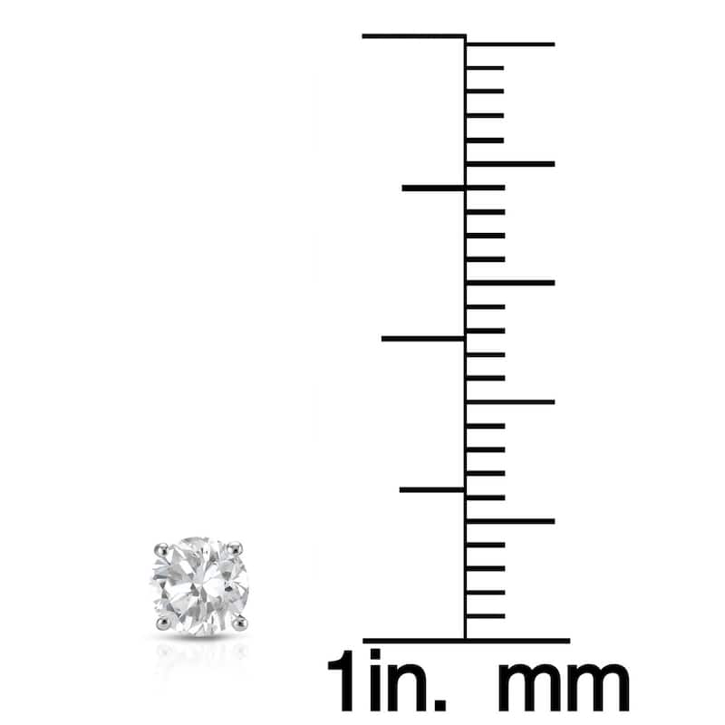 Auriya 1/4ct to 1ct TW Round Diamond Stud Earrings 14k White Gold