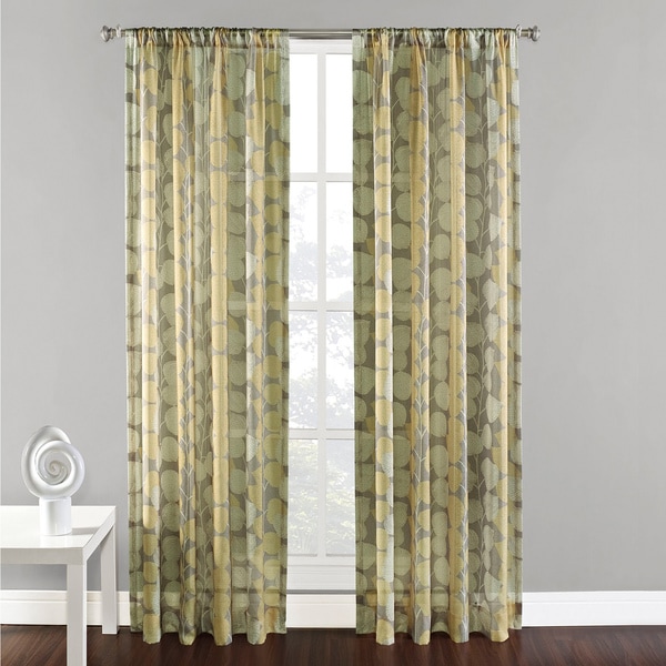 Gibson Sheer Rod Pocket 84 inch Curtain Panel Sheer Curtains