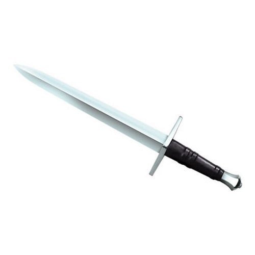 Hand And A Half Dagger 88hnhd (BlackBlade materials 1055 carbon stainless steelHandle materials Leather, wood, stainless steelBlade length 13 inchesHandle length 6.25 inchesWeight 3 poundsDimensions 19.25 inches long x 8 inches wide x 1 inch highBef