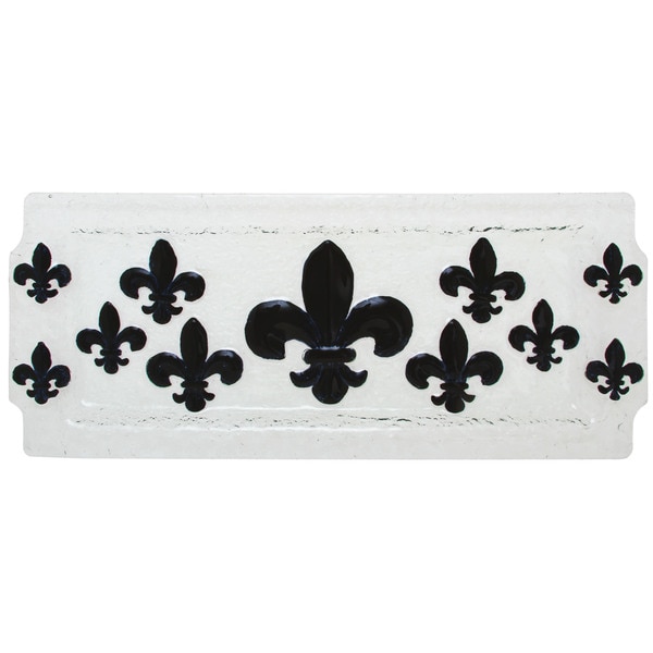 Fleur de Lis Hammered Glass Tray Thirstystone Coasters