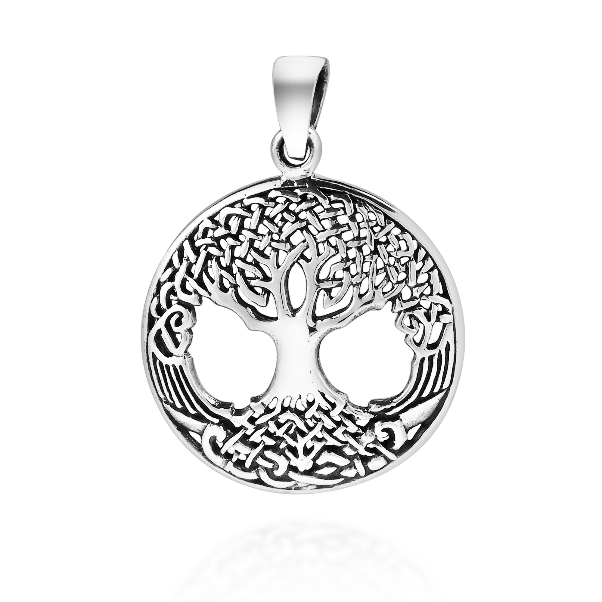 Shop Handmade Sterling Silver Amazing Rare Celtic Tree of Life Pendant ...