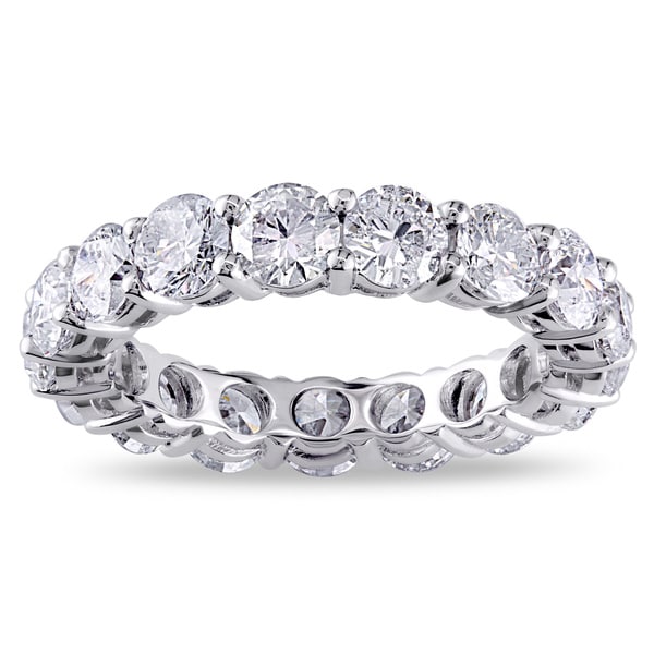 Miadora Signature Collection 18k White Gold 4ct TDW Certified Diamond