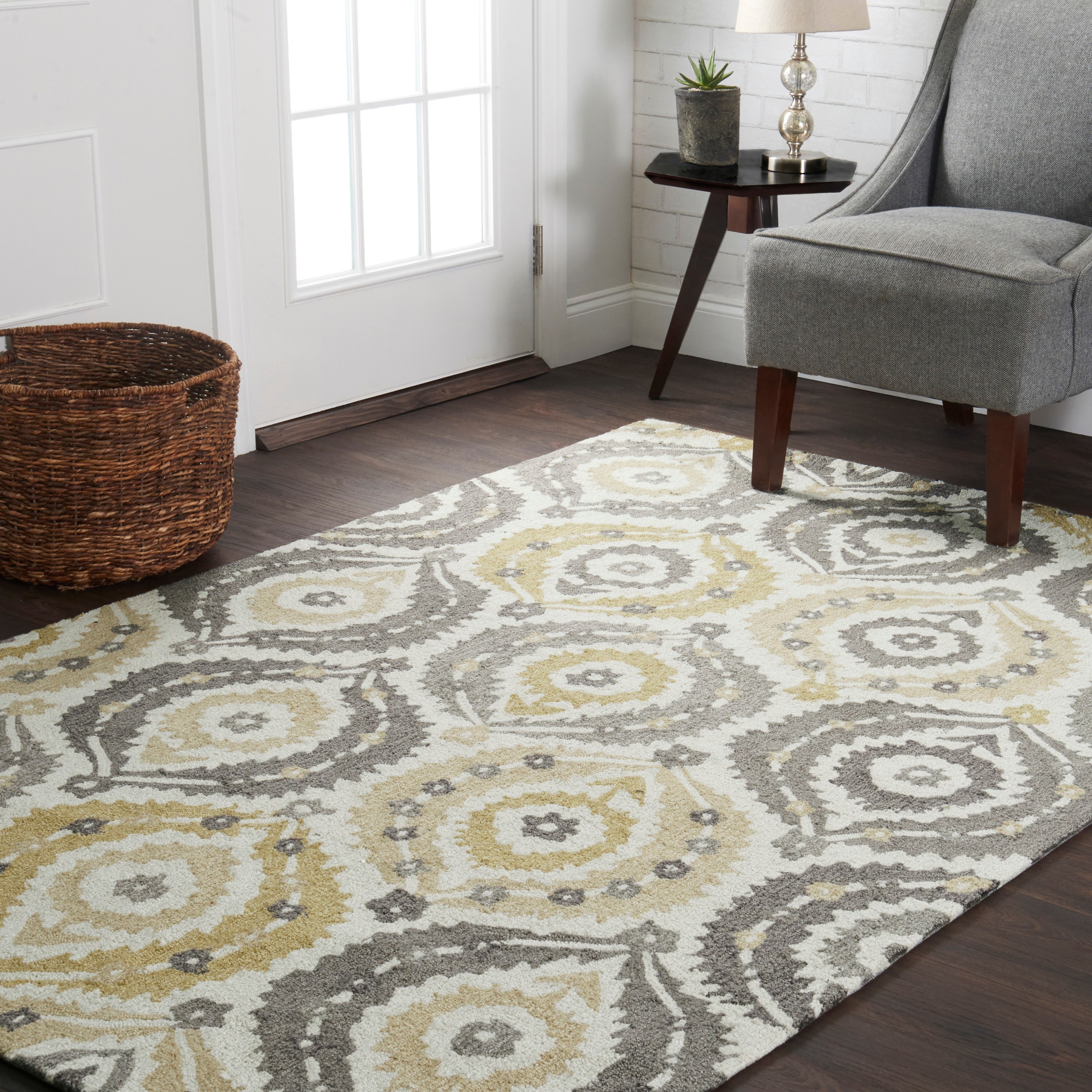 Hand Hooked Fandango Ivory/ Multi Rug (50 X 76)