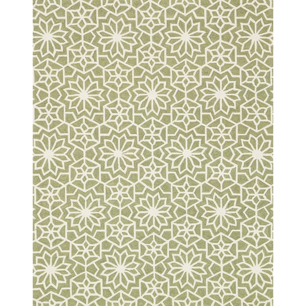 Hand Hooked Charlotte Green Rug (5'0 x 7'6) Alexander Home 5x8   6x9 Rugs