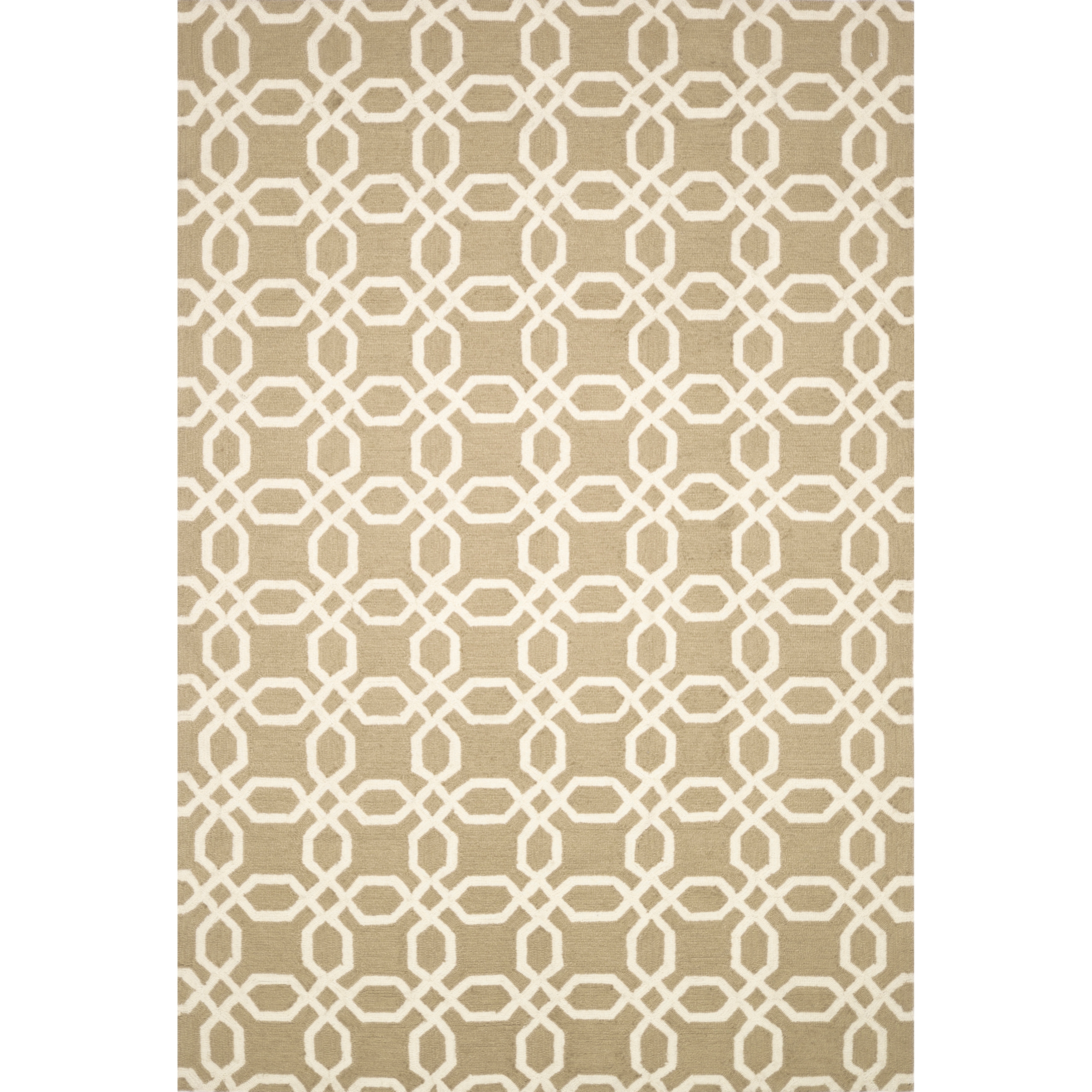 Hand Hooked Charlotte Beige Rug (50 X 76)