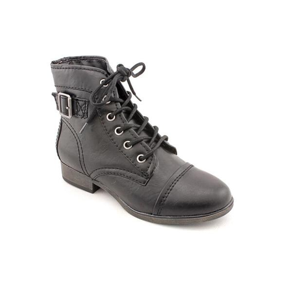 Madden Girl by Steve Madden Women's 'Armie' Black Faux Leather Boots ...