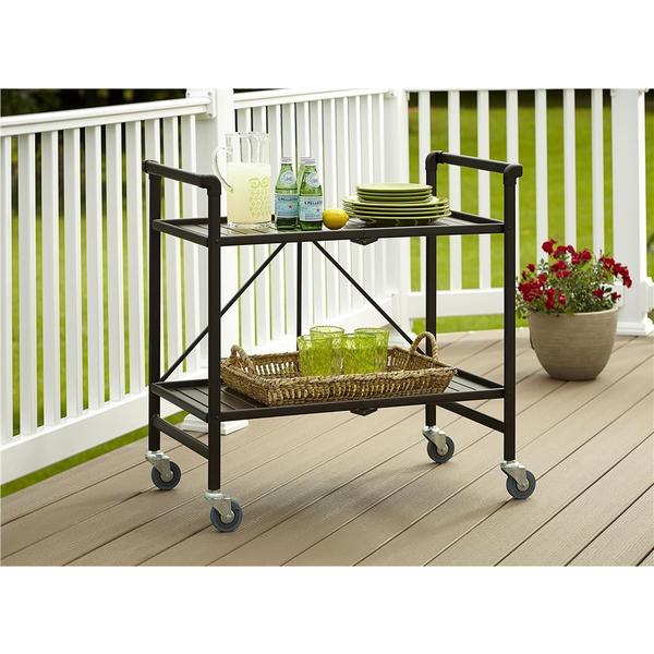 Cosco SMARTFOLD Outdoor Folding Serving Cart   15545928  