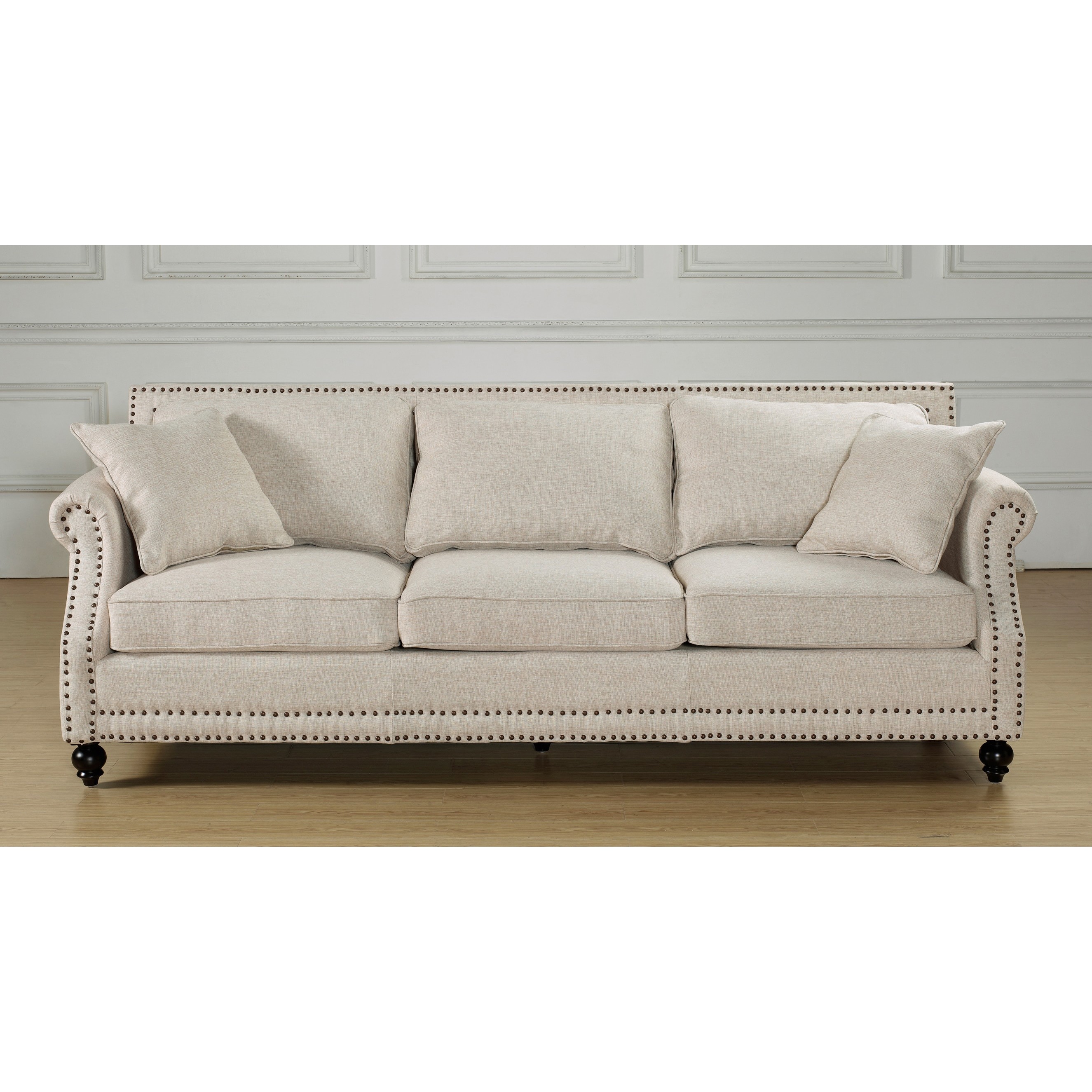 Camden Beige Linen Sofa 752423444274 Ebay Camden Beige Linen Sofa