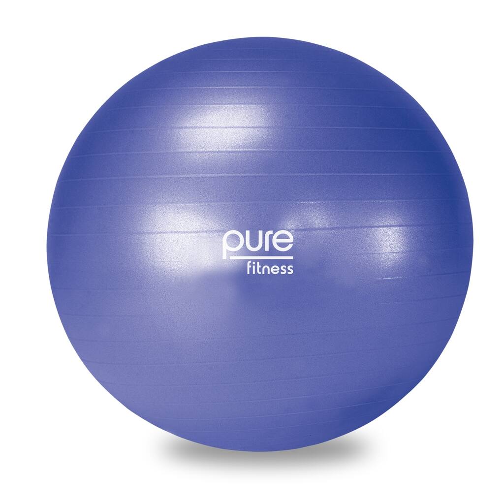 Pure Fitness 65cm Professional Anti-burst Exercise Stability Ball - Blue