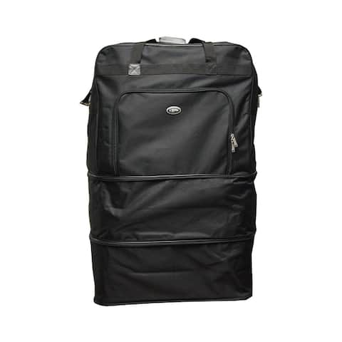 Black Heavy Duty Polyester 40-inch Wheeled Bag