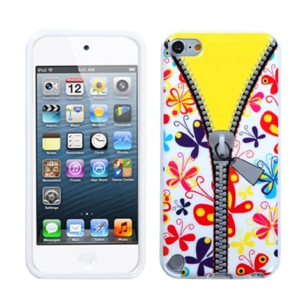 Insten Butterfly TPU Rubber Candy Skin Glossy Case Cover For Apple iPod Touch 5th/ 6th Gen. Opens flyout.
