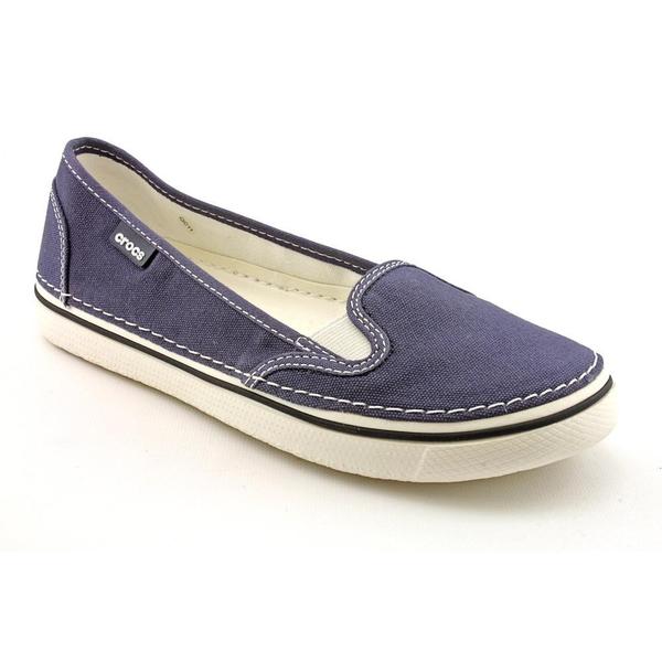 Women's Crocs Hover Slip On Canvas Navy/Oyster - Free Shipping On ...